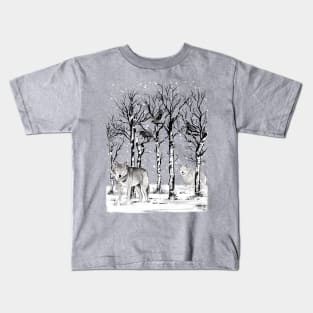 Winter in the Forest Kids T-Shirt